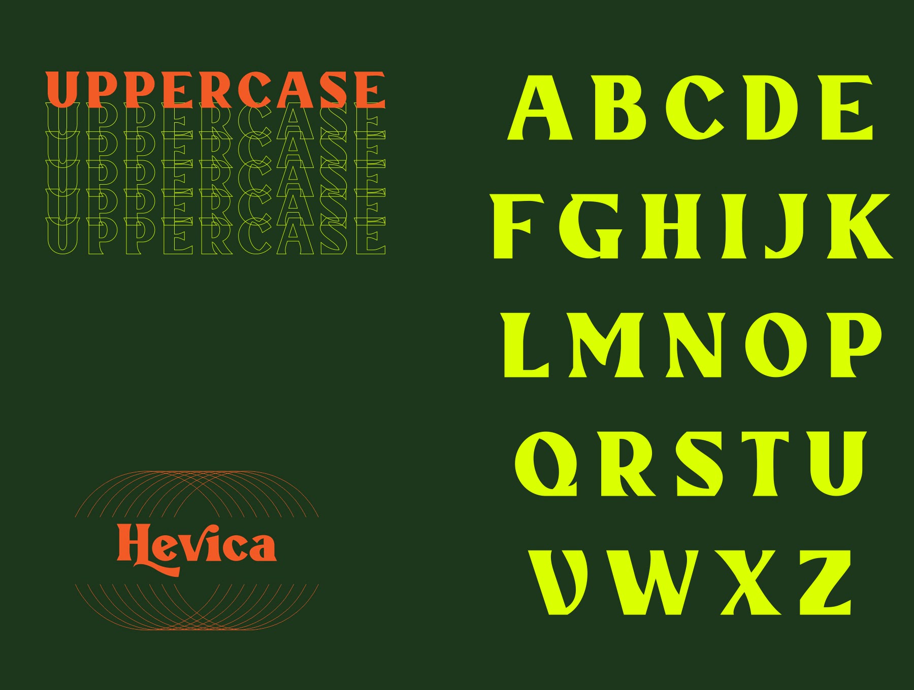Hevica多用途展示字体 Hevica ttf, otf格式-字体-到位啦UI